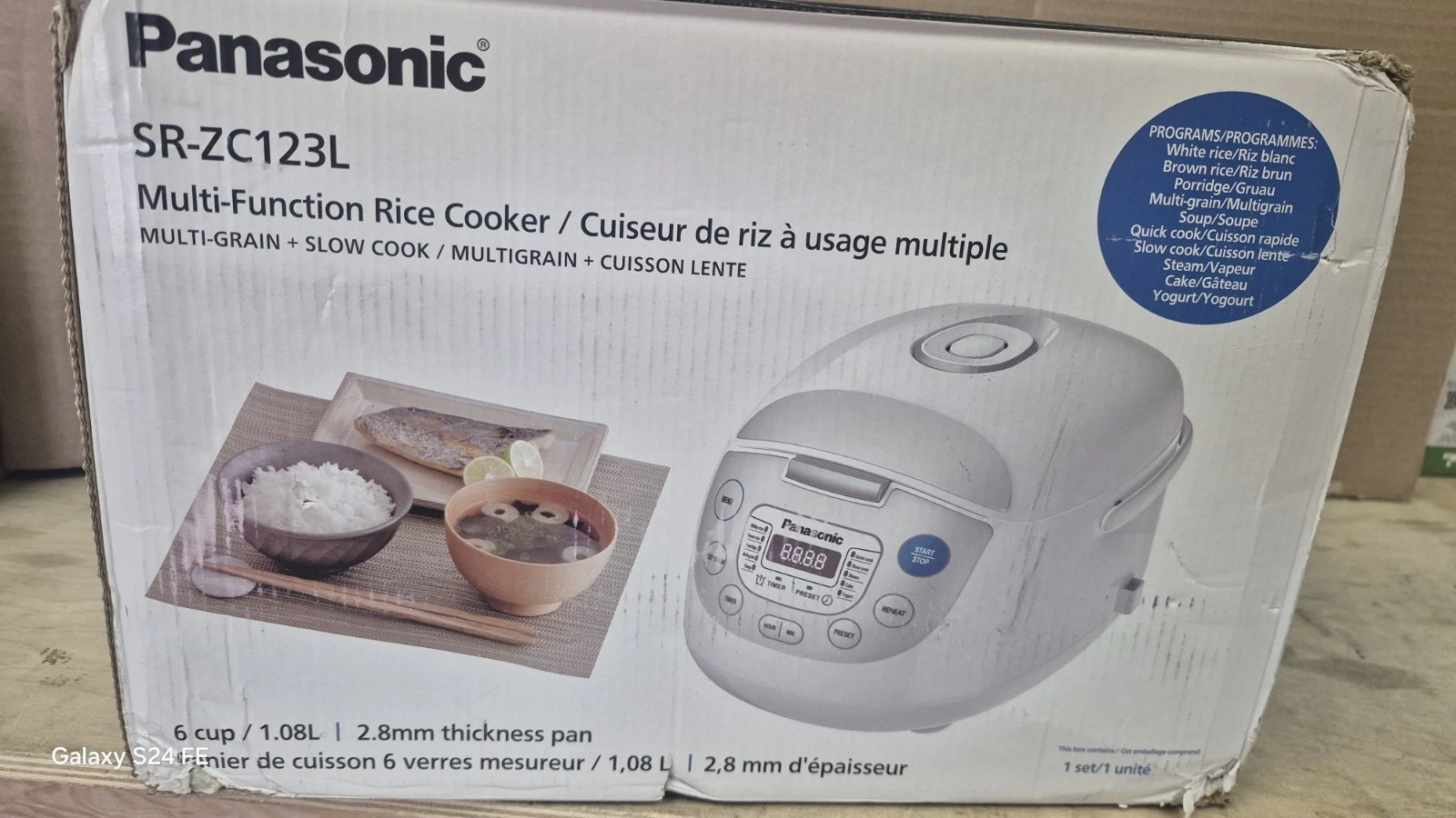 Panasonic 6Cup Multifunction Rice Cooker