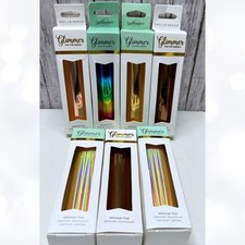 Spellbinders GLIMMER HOT FOIL Heat Activated Foil Lot of 7