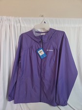 Columbia NEW W/tags Switchback Purple Light Rain Jacket Youth Size XL