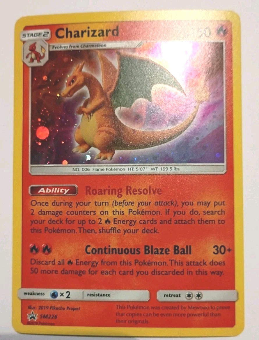 Pokémon TCG Charizard Black Star Promo SM226 Holo Rare Sun And Moon 2019 NM