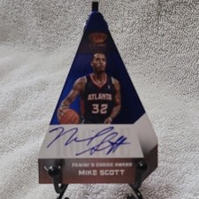 2012-13 Panini Preferred Choice Award Mike Scott #514 Blue /49 Rookie Auto Hawks