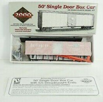 Life Like 21968 HO Proto serie 2000 CB&Q 50"" vagón de carga de una sola puerta # 21045 kit | Zustand: New