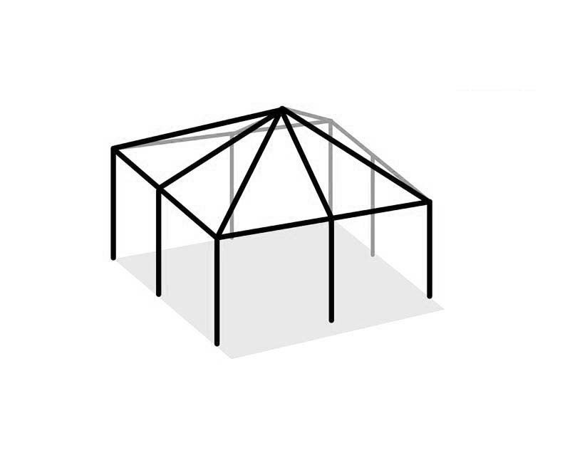 Replacement Steel Frame For West Coast Frame Tent 20x20 Even