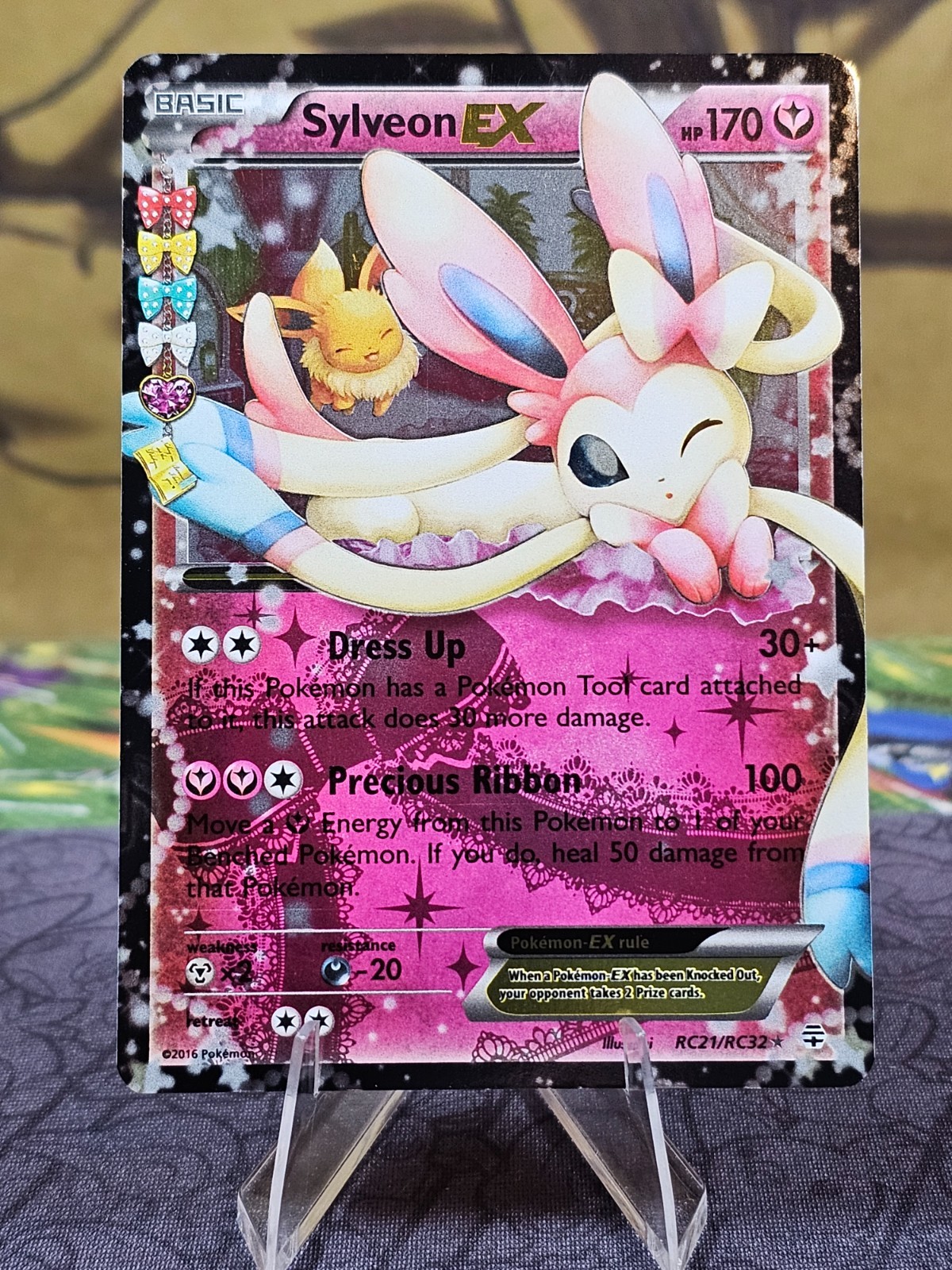 Pokémon TCG Sylveon EX RC21/RC32 Generations Ultra Rare Holo NM-/LP