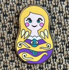 Disney Nesting Dolls Rapunzel & Pascal Pin Tangled Matryoshka Mystery Set