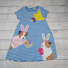 8/9 Mini Boden Easter Animal Applique Dress