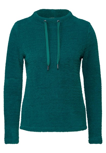 Cecil Shirt Damen Federgarn, GrößE M, Blau, Baumwolle, Modell-image