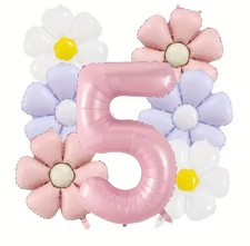 7pcs 18" Flower Balloon Daisy Flower Girl Birthday Party Decoration Beautiful