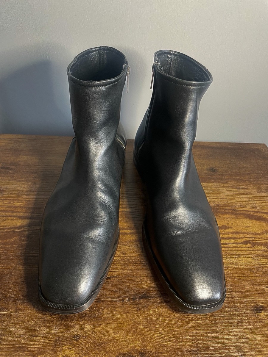 Made in Portugal leather heel zip up men display picture 1