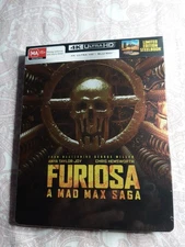 FURIOSA.Mad Max.Limited Edition Steelbook.4K UHD+ Bluray.Brand New,Sealed.Reg B
