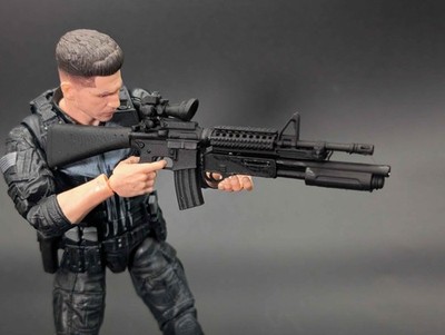 1/12 scale 3D printed M4 wth masterkey for classified marvel legends