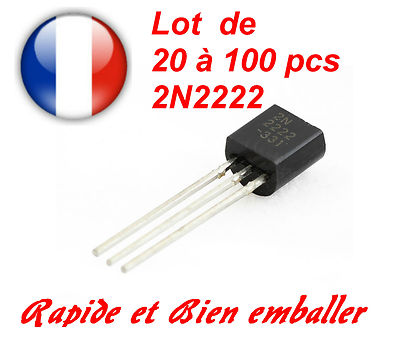 2N2222A TO92 caso transistores NPN-Paquete de 5