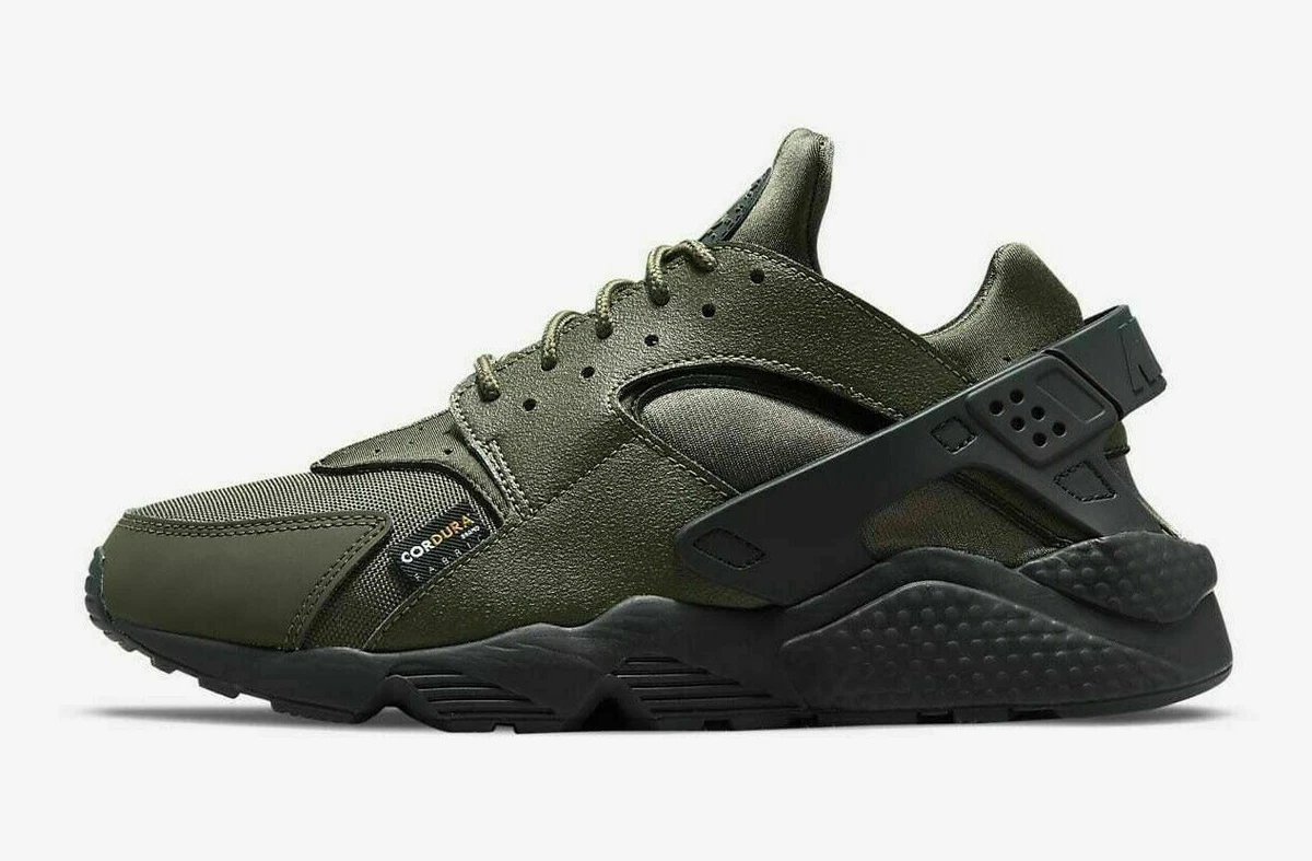Nike Air Huarache Cordura Trainers Khaki Black DO6703 300 Size 9.5 US