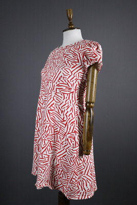 BLUTSGESCHWISTER Abstract Short Sleeve A-Line Tunic Dress Size XL