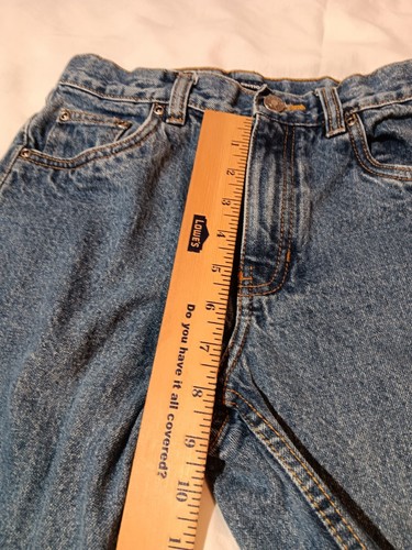 Basic Editions Boys Husky Jeans 12H Relax Fit Straight Leg 5 Pocket Design Blue - Picture 5 of 10