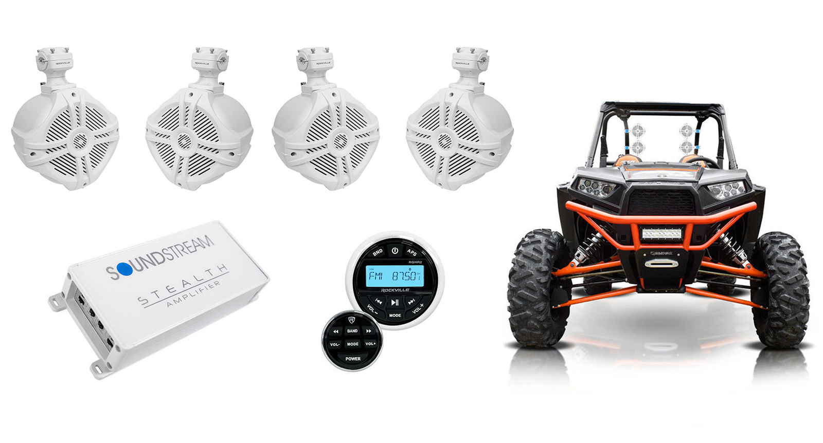 Bluetooth-приемник Rockville 4 колонки 65 Tower4-канальный усилитель RZRATVUTV 77090₽