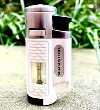 Macanudo Cigars Crown Logo, Four Jet Torch Lighter