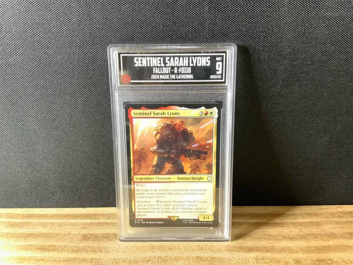 TCCG 9 Mint Sentinel Sarah Lyons MTG Universes Beyond: Fallout