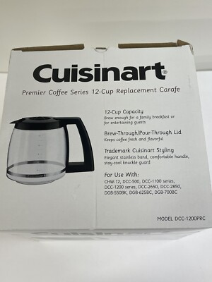 CUISINART 12-Cup Replacement Glass Carafe for Coffee Maker, DCC-1200PRC