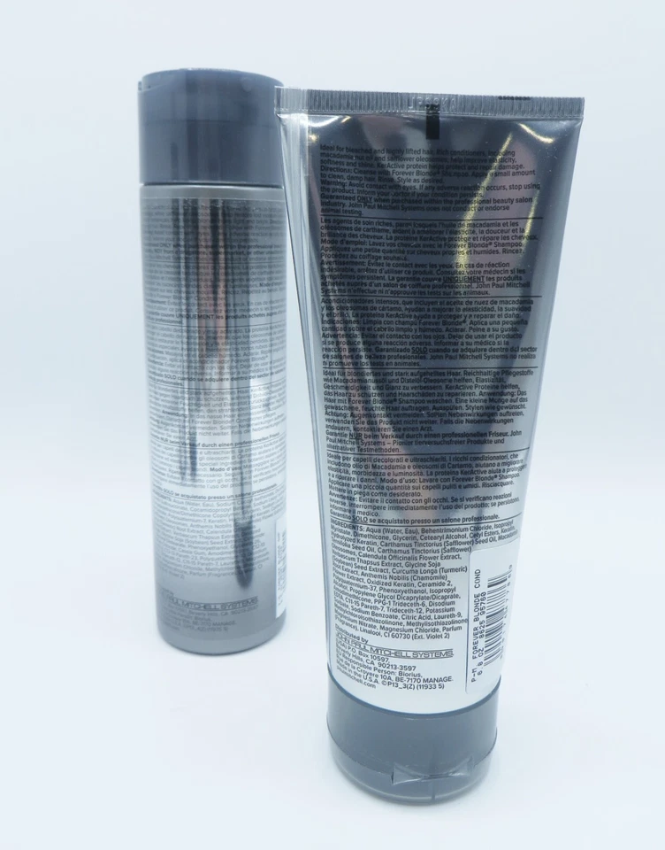 PAUL MITCHELL FOREVER BLONDE SHAMPOO 8.5 OZ & CONDITIONER 6.8 OZ - Image 2 of 2