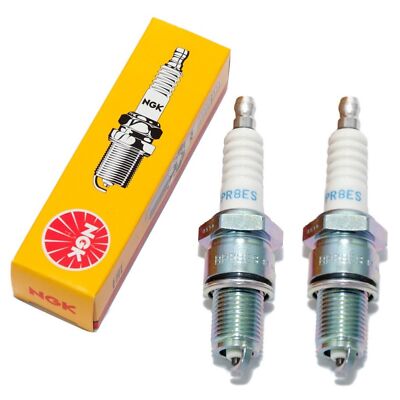 Zündkerzen Set NGK 2x BPR8ES entstört, 19,0mm Langgewinde Ø 14,0mm, 3923 / 5170