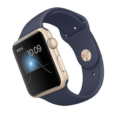 Apple Watch Sport 42 mm Aluminiumgehäuse Mitternachtsblau Sportband - (MLC72LL/A) - Bild 1 von 1