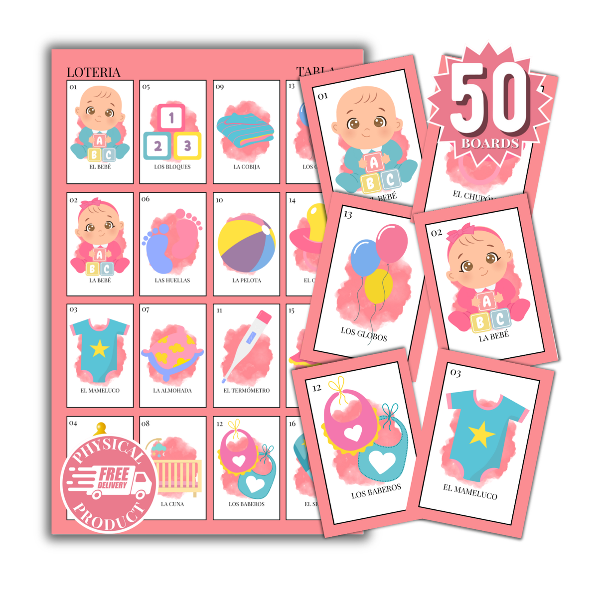 Gmes Para Baby Shower Imprimibles Baby Shower Bingo Printable 6