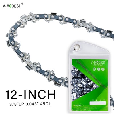 12'' Chainsaw Chain Blade 3/8'' LP 45DL 043'' For KOBALT 24V Model KCS 1224A-03