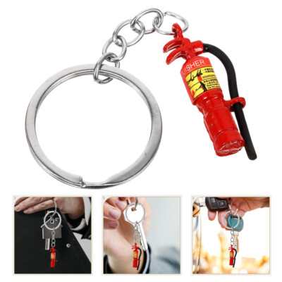 Pcs Fire Extinguisher Key Firemen Badge Keychains Firefighter