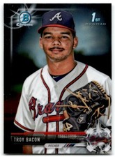 2017 Bowman Draft Chrome Troy Bacon Atlanta Braves #BDC-93 1ST BOWMAN