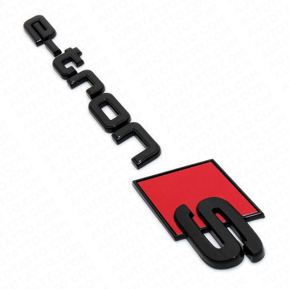 Audi e-tron S Gloss Black Letter Liftgate Nameplate Trunk Emblem Badge Sport — 第 3/4 张图片
