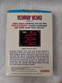 Donkey Kong (Mattel Intellivision, 1982) CIB Complete w/Manual