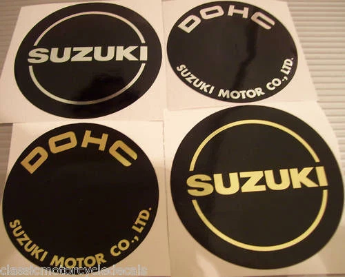 SUZUKI GS1000 GS1000S ENGINE COVER DECALS EMBLEMS READ THE DESCRIPTION