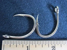 40 Eagle Claw Nickel Live Bait Hooks 7/0 FL318NMAG Tuna Wahoo  FREE FAST SHIP