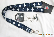 Cowboys Blue Gargoyle Detachable Keychain Lanyard Cowboys Logo Keychain-New 