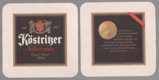 Bierdeckel Köstritzer Schwarzbier BAD KÖSTR...