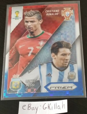 その他 2014 Panini Prizm Messi RONALDO base 2014 Panini Prizm World Cup Matchups Messi Ronaldo Red White
