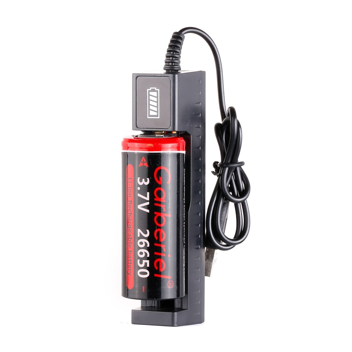 4-Pack 18650 Rechargeable Batteries - 3.7V 2500mAh Flat Top Lithium Batteries