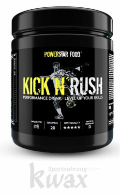 (EUR 52,35/kg) Powerstar Food -KICK'N'RUSH - für Fußballer - 600g