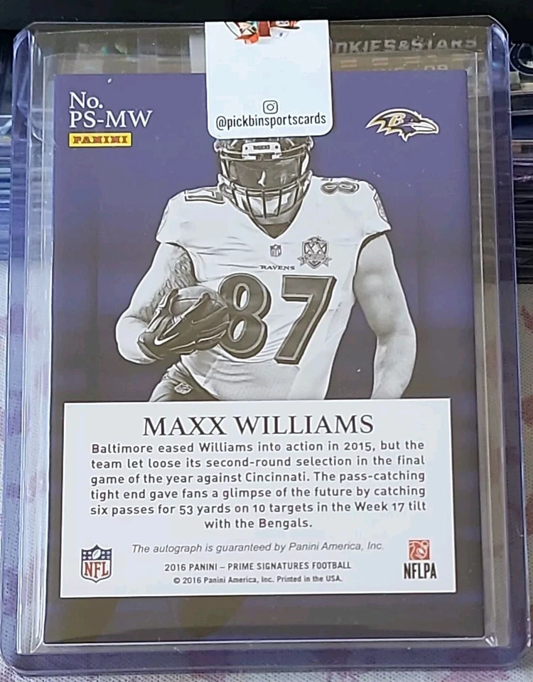 2016 National Treasures Maxx William Prime Signatures/49 - Image 2 of 2