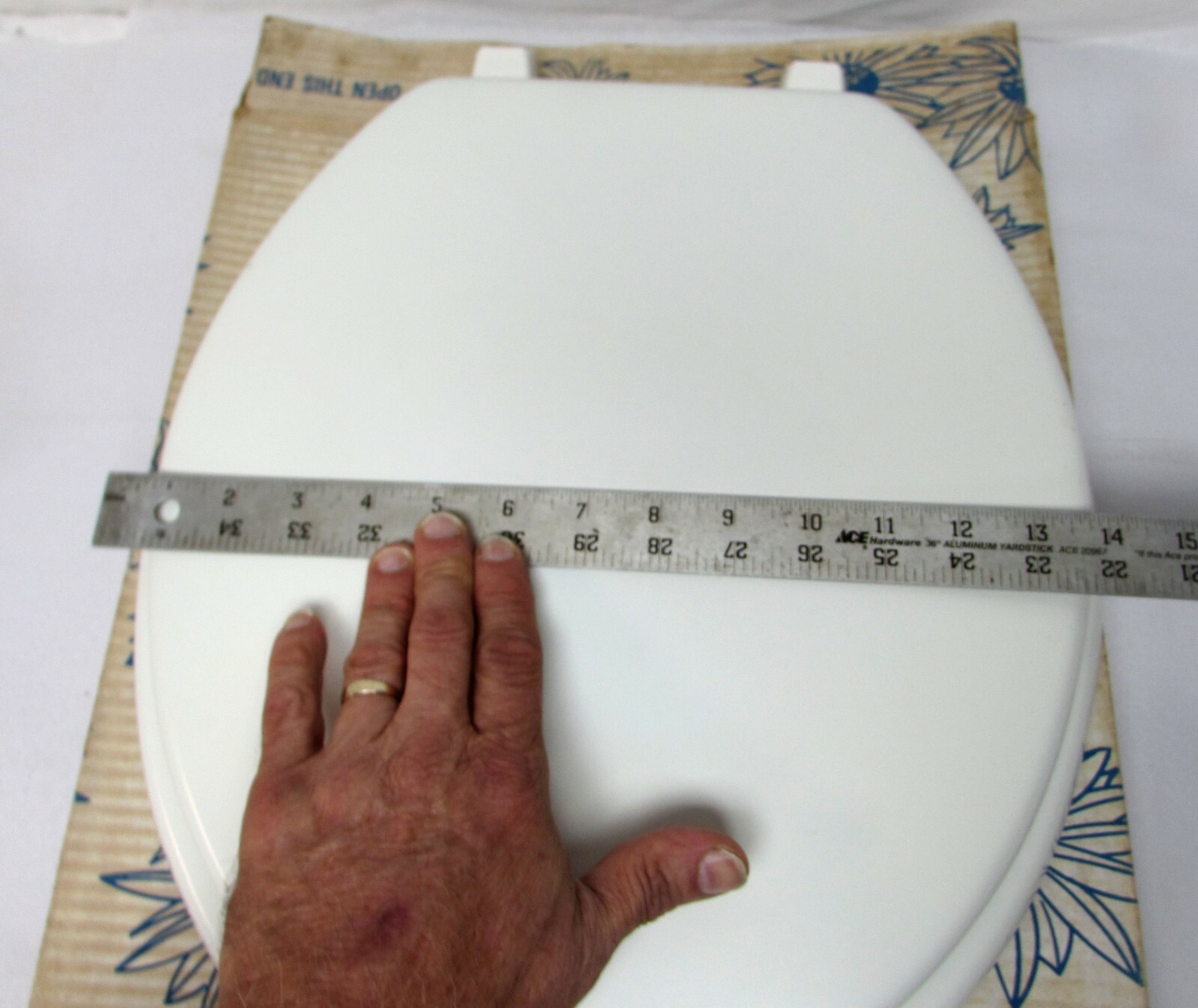 Vintage Olsonite white 100tm model classic enamel toilet seat eBay