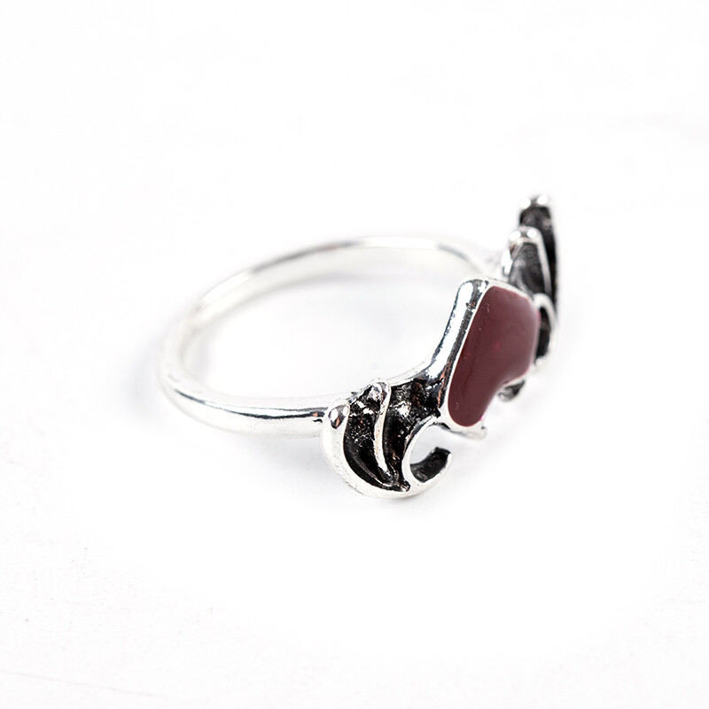 Soul Ring Heart Demon Wing Ring High Polish Finger Ring Party Promise ...
