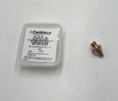 (QTY 5) CentriCut Hypertherm BL-Long Nozzle TCL, 1.2 mm BL360-0032