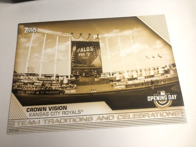 2020 Topps Opening Day Team Traditions Jumbo 5x7 Crown Vision Royals TTC6 01/10