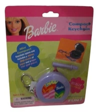 BASIC FUN BARBIE COMPACT KEYCHAIN FACTORY PACKAGED NEW