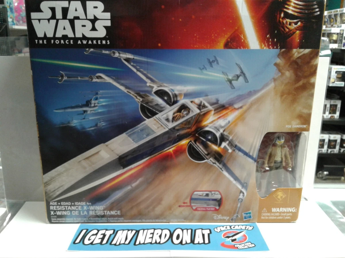 Hasbro Star Wars Force Awakens Resistance X Wing And Poe Dameron Action Figure