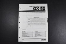 Yamaha GX-50 Mini Component System Manual de Servicio - Original Original Original