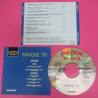 CD Compilation Favole'70 DIE SPUREN PFM POOH ALTE HEIDEN no lp mc(C10)**