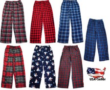 Norty Rio Men's 100 Fleece Polyester Sleep Lounge Pants - 7 Color Combinations