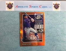 2019 Optic Contenders Orange Holo TREVOR STORY | Ssp | # /17 | Rockies